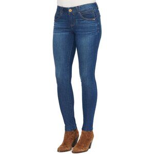 Womens Blue Absolution Jegging Jeans Mid Rise Stretch Comfortable Fit